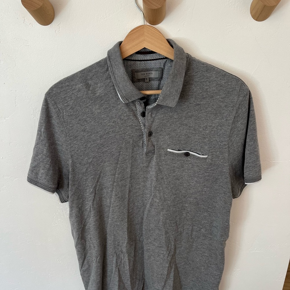 Ted Baker Charcoal Polo Shirt